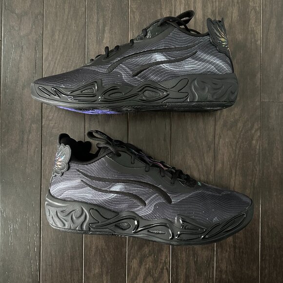 Puma MB.04 Lo Black Dark Amethyst Men's 12 Basketball Shoes - Picture 5 of 9